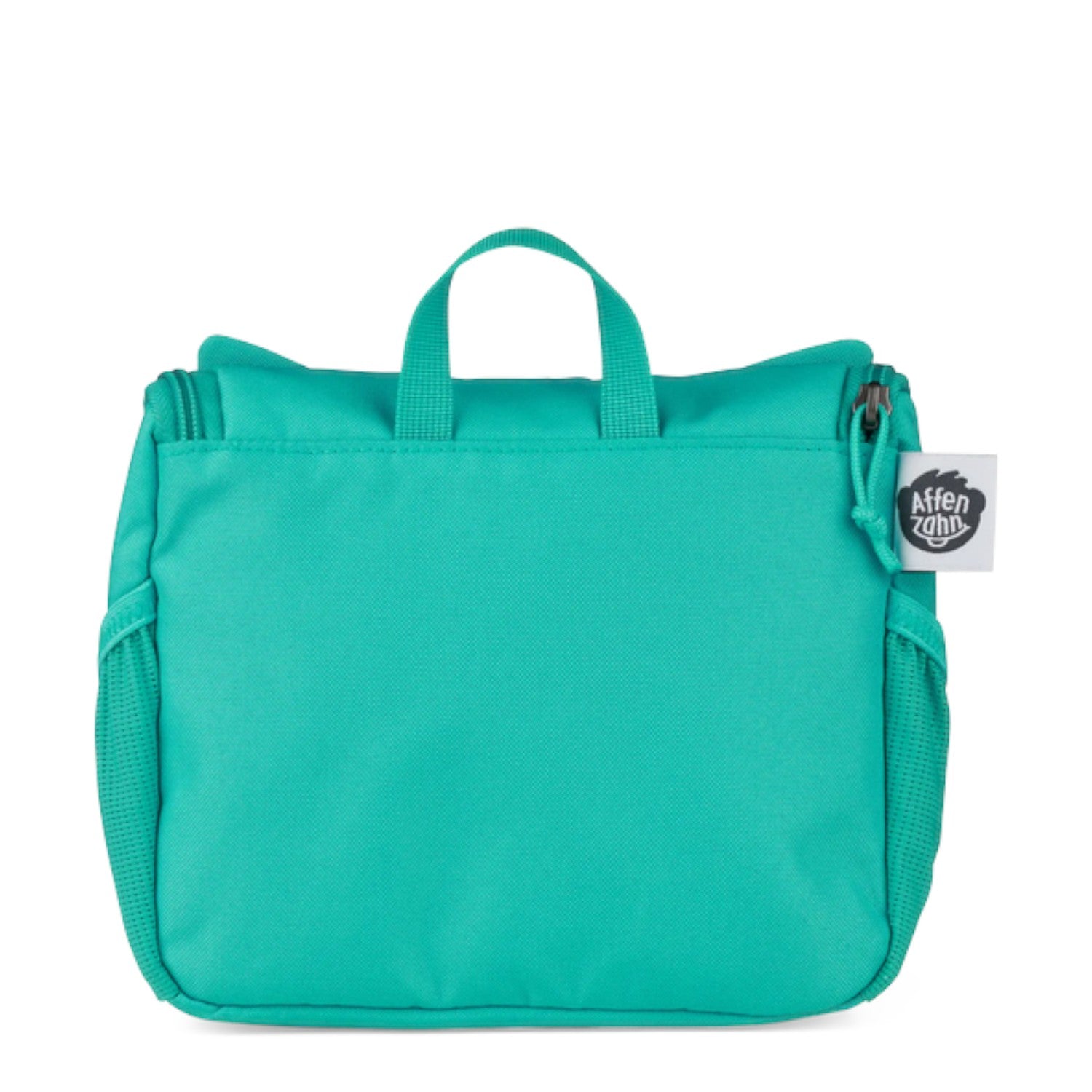 Lieblingstasche turquoise toiletry bag with top handle and side mesh pockets