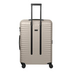 Lieblingstasche UPGRADE 4w Trolley L in beige with a hard shell, telescopic handle, and four smooth-rolling wheels.