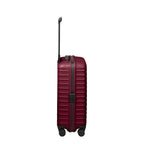 Lieblingstasche UPGRADE 4w Trolley S20 in dark red with a hard shell, telescopic handle, and four spinner wheels.