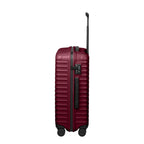 Lieblingstasche UPGRADE 4w Trolley M in dark red with a ribbed hardshell design and integrated TSA lock