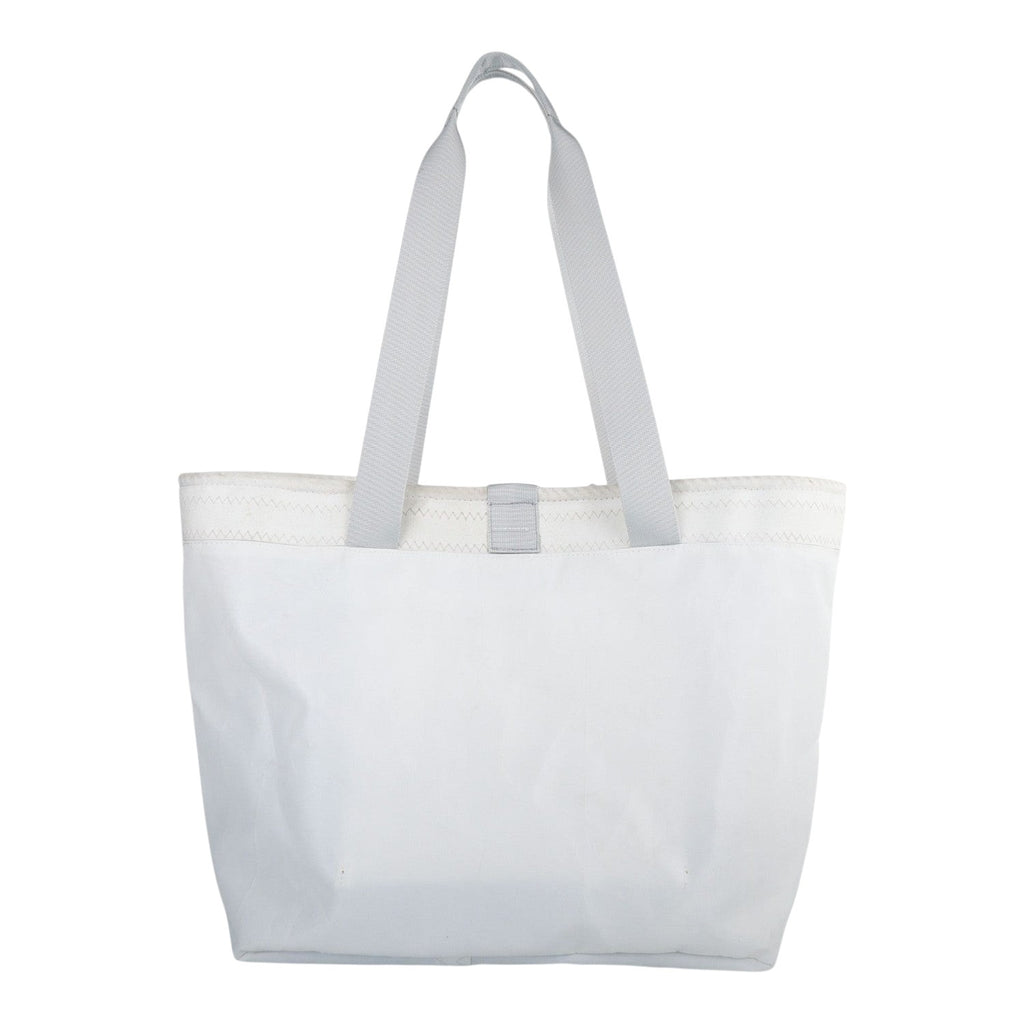Lieblingstasche white tote bag with grey straps, made of durable material, perfect for everyday use.