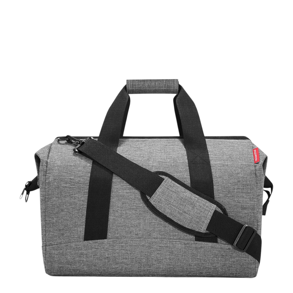 Lieblingstasche Allrounder L grey travel bag made of water-repellent polyester with padded shoulder strap