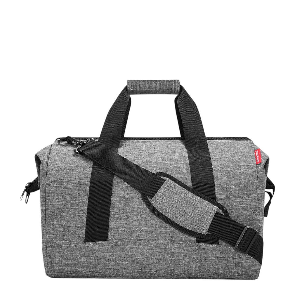 Lieblingstasche Allrounder L grey travel bag made of water-repellent polyester with padded shoulder strap