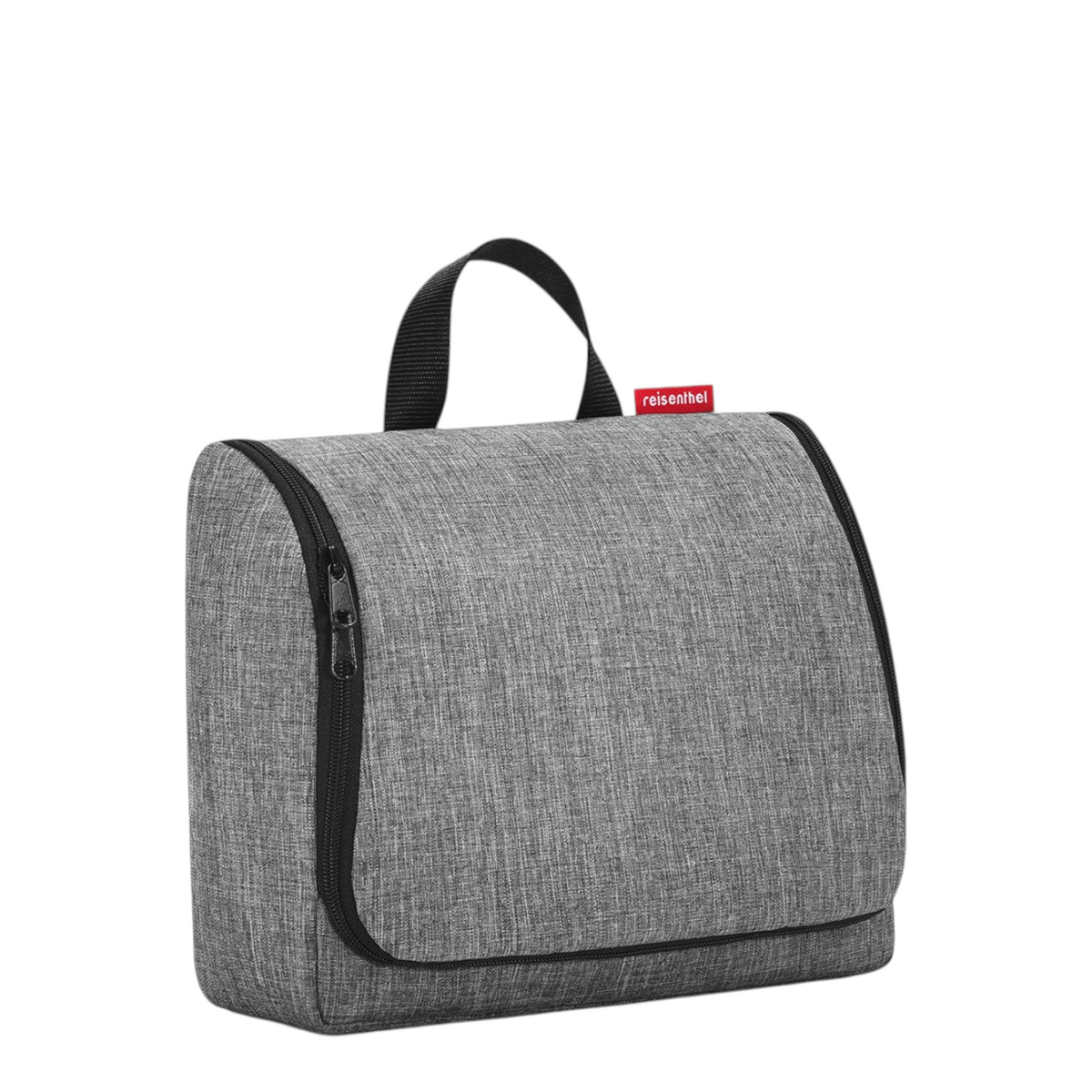 Lieblingstasche Toiletbag XL travel toiletry bag in grey water-repellent polyester with a top carry handle