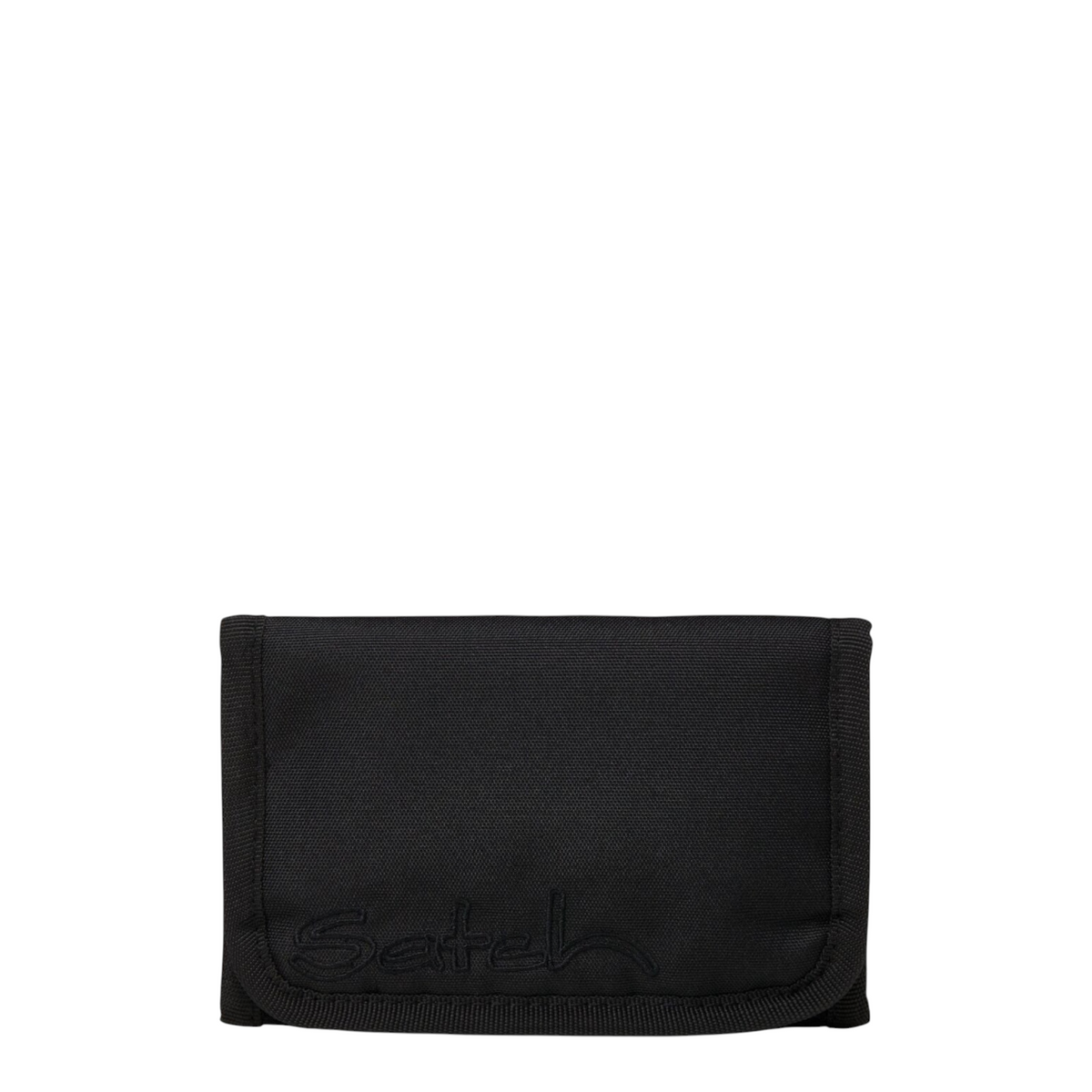 Lieblingstasche black wallet in Scandi style with durable fabric, coin compartments, and transparent ID window