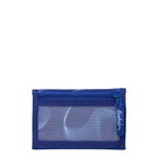Lieblingstasche blue wallet with a transparent mesh window and a secure zipper compartment for coins and bills