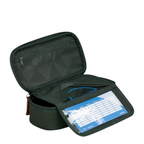 Lieblingstasche Satch Schlamperbox pencil case in dark green with internal organizer and timetable slot