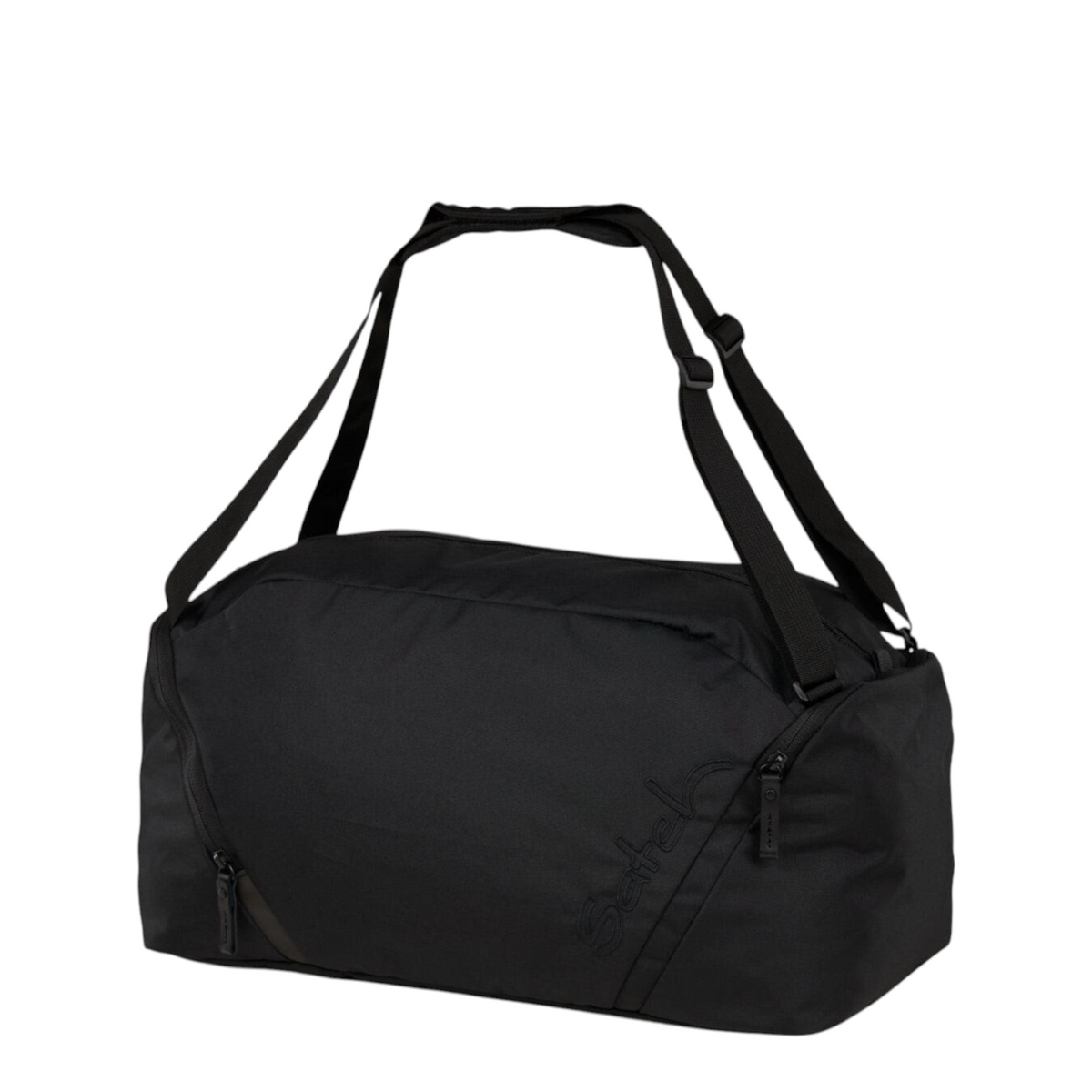 Lieblingstasche satch black sports bag with adjustable straps, spacious main compartment, and separate shoe pocket.