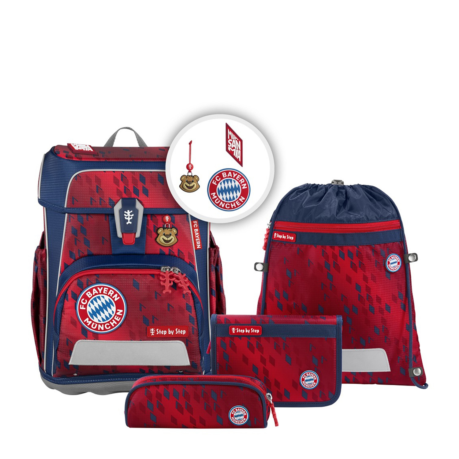 Step by Step CLOUD FC Bayern Schulranzen-Set Step by Step CLOUD FC Bayern Schulranzen-Set