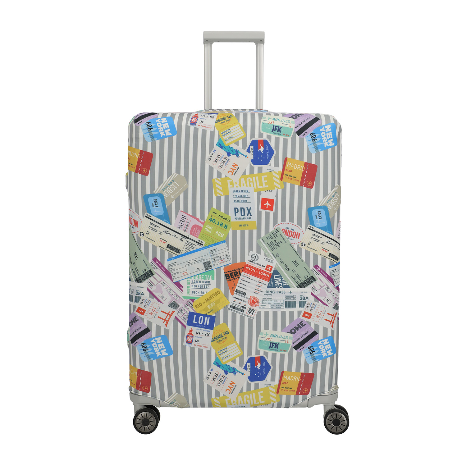 travelite_ACCESSOIRES-Kofferh-lle-L_000317-97_multicolor-tickets travelite ACCESSOIRES Kofferhülle L